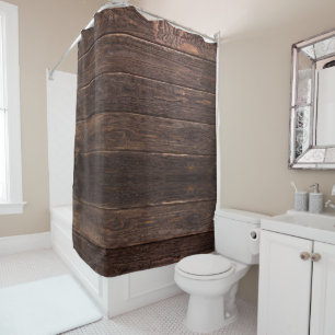 Rideaux De Douche Grange rustique de grain de pays en bois en bois