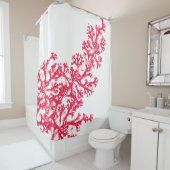 Rideaux De Douche Graphique de corail (En situation)