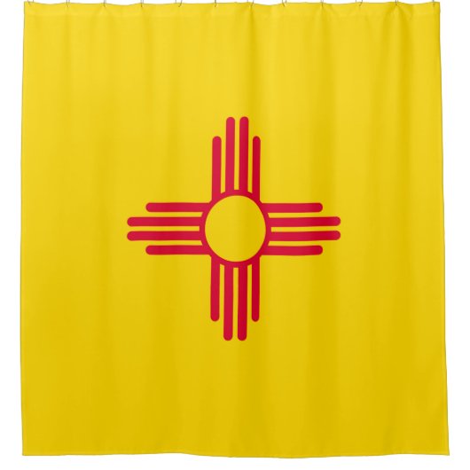 Rideaux De Douche Graphique Drapeau de l'état du Nouveau-Mexique dyn (Devant)