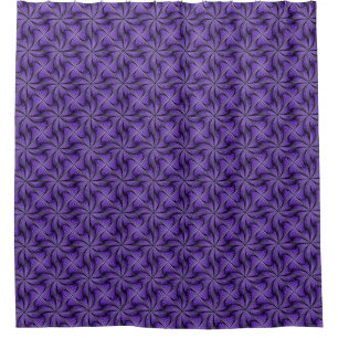 Rideaux De Douche Graphique géométrique 3D Spiral Twist Purple