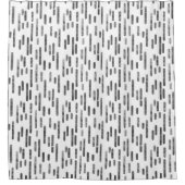 Rideaux De Douche Graphique sur Motif de lignes arrondies blanches (Devant)