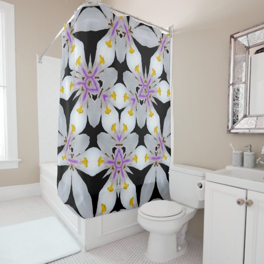 Rideaux De Douche gras et beau  (En situation)