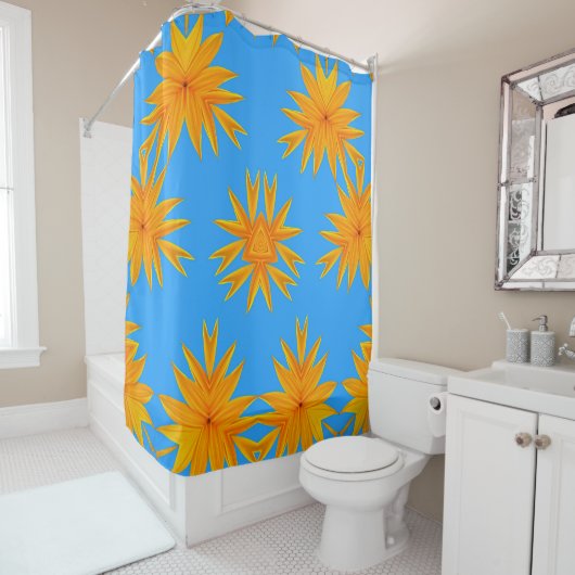 Rideaux De Douche gras et beau  (En situation)