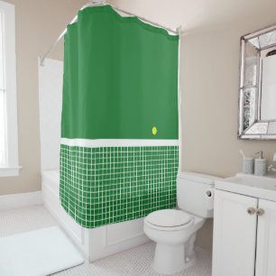 Rideaux De Douche Grass ~ Tennis Court avec bal