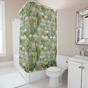 Rideaux De Douche Grasses indigènes respectueuses de l'environnement