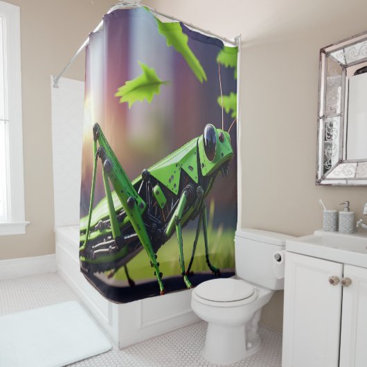 Rideaux De Douche Grasshopper mécanique (En situation)