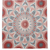 Rideaux De Douche Grattez moderne Kaleidoscope Mandala art fractal (Devant)
