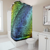 Rideaux De Douche Gravure Flammarion Ciel et Terre (En situation)