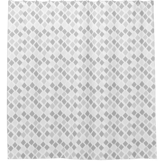Rideaux De Douche Gray Funky Diamond Motif géométrique (Devant)