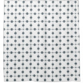 Rideaux De Douche Gray Polka Dots, Polka Dot Pattern, Dots (Devant)