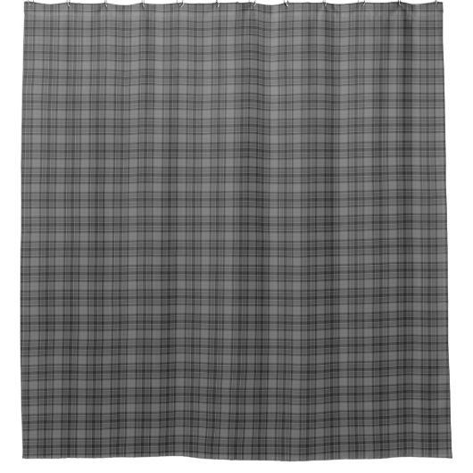 Rideaux De Douche Gray Tartan Plaid Shower Curtain (Devant)