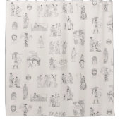 Rideaux De Douche Grèce antique Classique Histoire grecque Motif (Devant)