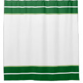 Rideaux De Douche Green And White Shower Curtain (Devant)