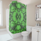Rideaux De Douche Green Binary Code Tech Informatique (En situation)