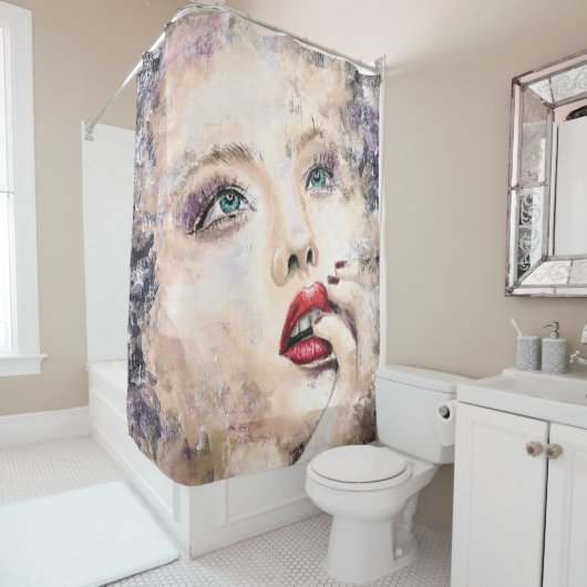 Rideaux De Douche Green Eyed (En situation)