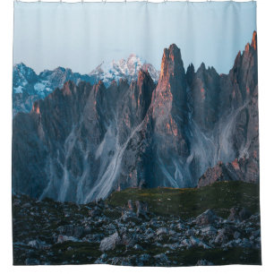 RIDEAUX DE DOUCHE GREEN FIELD NEAR MOUNTAIN