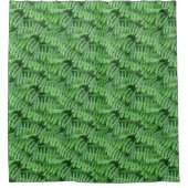 Rideaux De Douche Green Leafy Ferns Motif naturel (Devant)