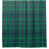 Rideaux De Douche Green Plaid Motif Rustique Ferme (Devant)