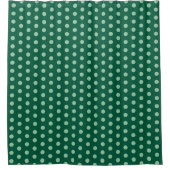 Rideaux De Douche Green Polka Dots  (Devant)