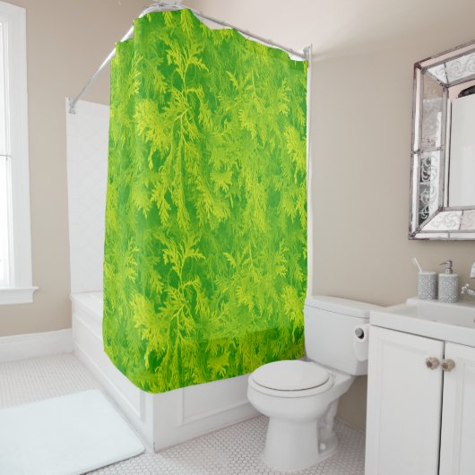 Rideaux De Douche Greens feuillus (En situation)