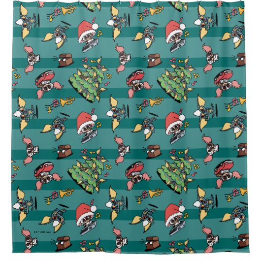Rideaux De Douche Gremlins | Motif de Noël comique (Devant)
