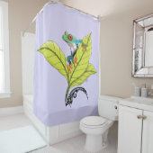 Rideaux De Douche Grenouille à arbre rouge (En situation)