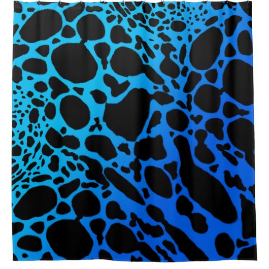 Rideaux De Douche Grenouille à tarte à poison bleu (Devant)