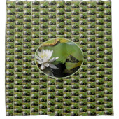 Rideaux De Douche Grenouille Admirant L'Eau Lily Nature (Devant)