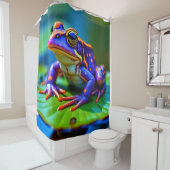 Rideaux De Douche Grenouille Colorée (En situation)