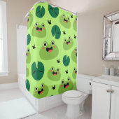 Rideaux De Douche Grenouille drôle (En situation)