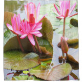 Rideaux De Douche Grenouille Et Lily Pad (Devant)