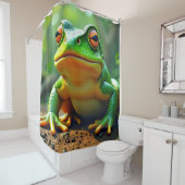 Rideaux De Douche Grenouille verte (En situation)