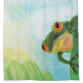 Rideaux De Douche Grenouille verte attrapant quelques rayons (Devant)