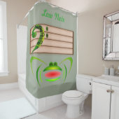 Rideaux De Douche Grenouille verte Note basse (En situation)