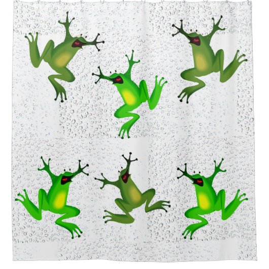 Rideaux De Douche Grenouilles Abstraites (Devant)