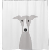 Rideaux De Douche Greyhound mignon, Greyhound italien ou Chien Whipp (Devant)