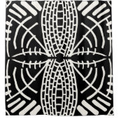 Rideaux De Douche gribouillis abstrait moderne (Devant)