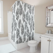 Rideaux De Douche Griffonnage doux de plumes (En situation)