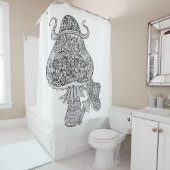 Rideaux De Douche Griffonnage magique tiré par la main de (En situation)