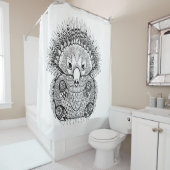 Rideaux De Douche Griffonnage tiré par la main d'Echidna (En situation)