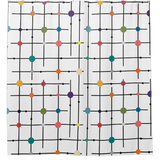 Rideaux De Douche Grille atomique (Devant)