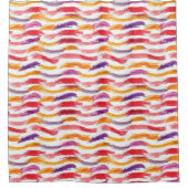 Rideaux De Douche Grilles de peinture multicolore (Devant)