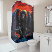 Rideaux De Douche Grin Protocol 80x60 rasta griffin 002 (En situation)