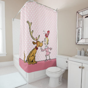 Rideaux De Douche Grinch Max & Cindy Lou Who