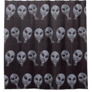 Rideaux De Douche Gris Alien