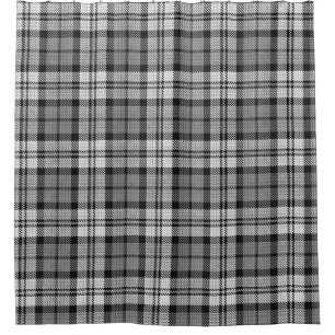 Rideaux De Douche Gris Blackwatch Tartan Design Plaid