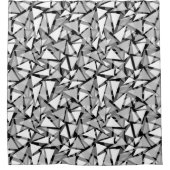 Rideaux De Douche Gris des formes géométriques sans joint (Devant)