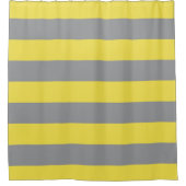 Rideaux De Douche Gris Motif et jaune (Devant)