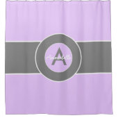 Rideaux De Douche Gris pourpre clair (Devant)