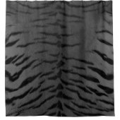 Rideaux De Douche Gris Tigre Peau Imprimer (Devant)